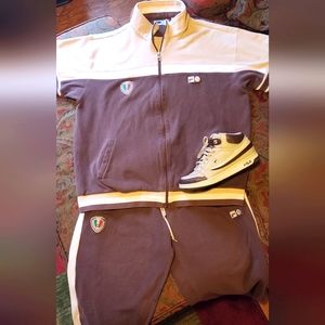 Chocolate Fila Tracksuit